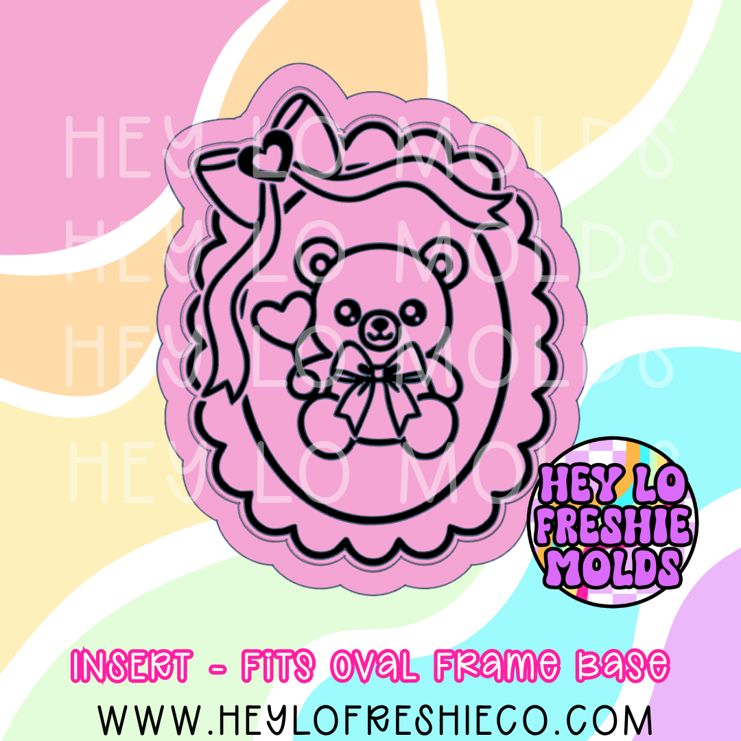 Oval Frame Insert - Teddy Bear