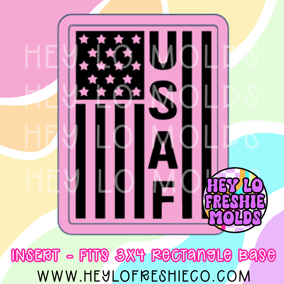 Rectangle Insert - USAF Flag