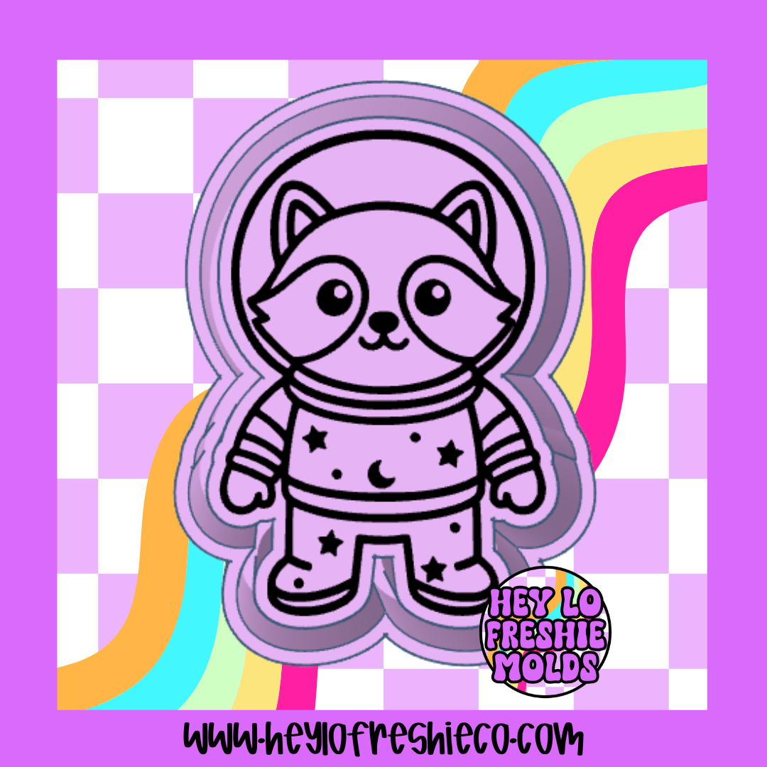 Space Raccoon Silicone Mold – Hey Lo Freshie Co