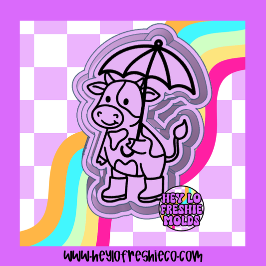 Rainy Day Cow Silicone Mold