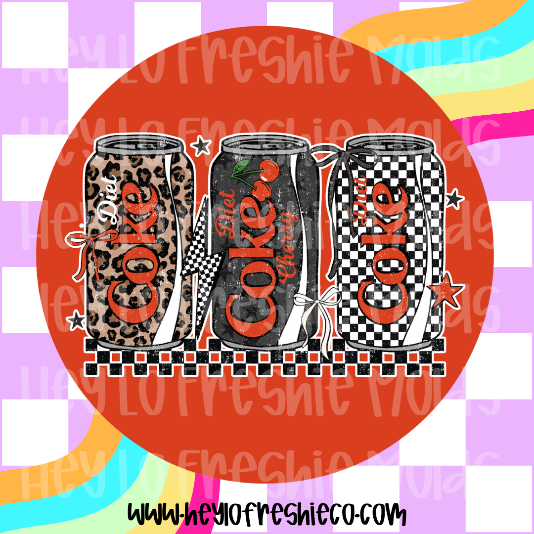 Round Cardstock | Cherry Diet Coke