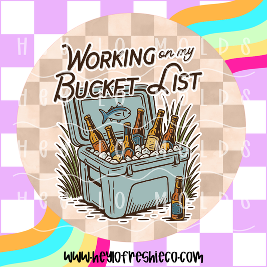 Round Cardstock | Working On My Bucket List