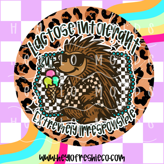 Round Cardstock 120 | Lactose Intolerant But Extremely Irresponsible