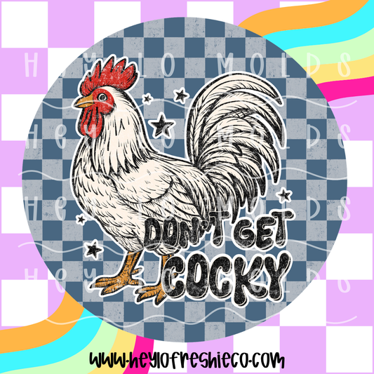 Round Cardstock 064 | Don't Get Cocky