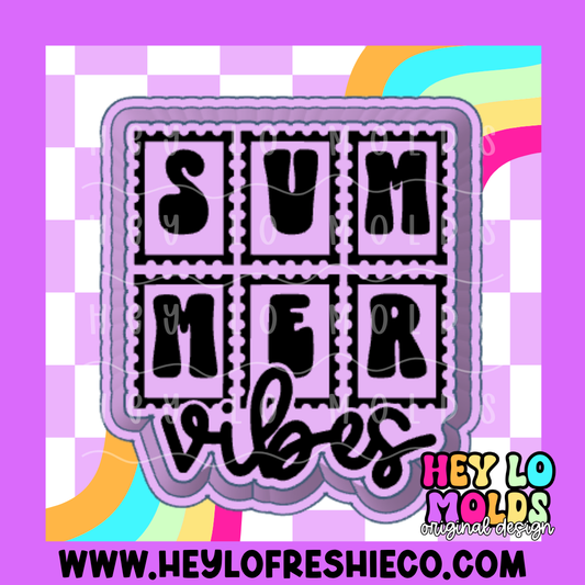 Summer Vibes Stamps Silicone Mold