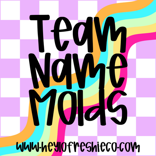 Team Names Silicone Mold
